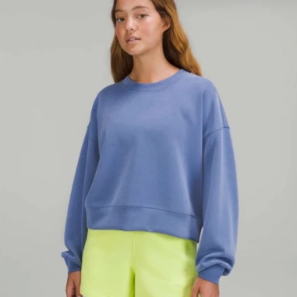 Lululemon Perfectly Oversized Cropped Crew Softstreme Sweatshirt